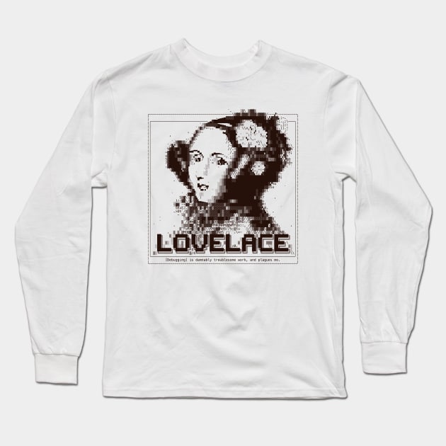 Lovelace Ascii Long Sleeve T-Shirt by z0mbi